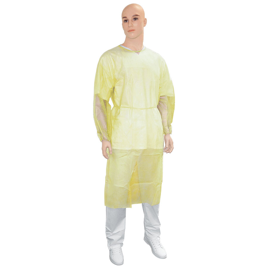 Vlies-Infektionsschutzkittel mit Gummizugbündchen